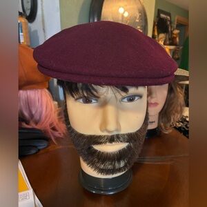 Kangol Burgundy Wool Flat Cap-XL**Sale 🍀 🍀